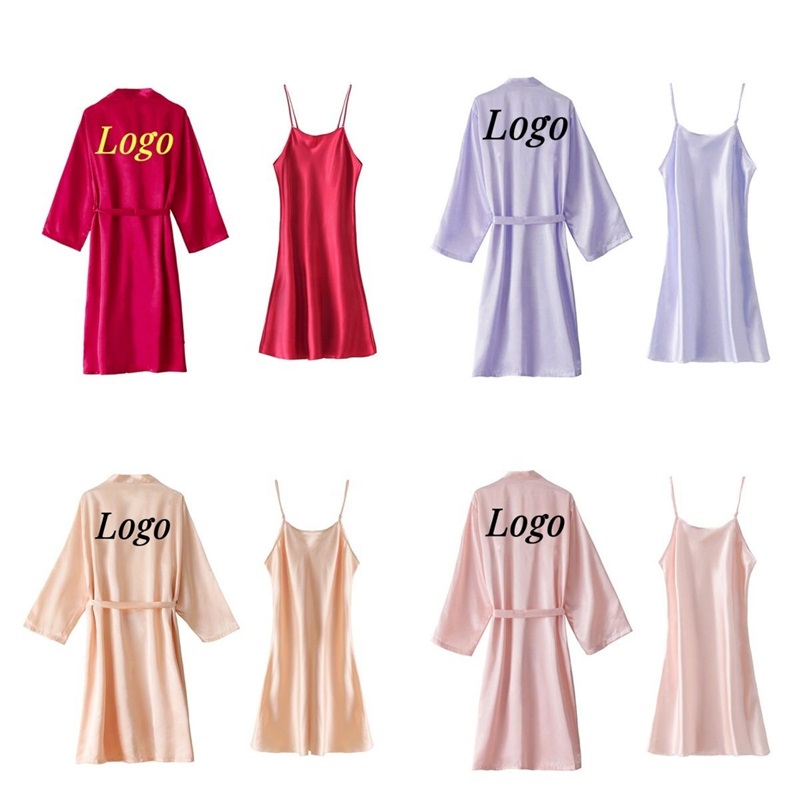 Satiini Naiset’ s Robe Ylellinen