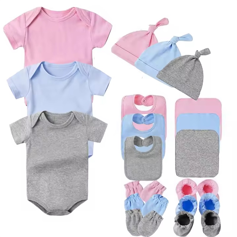 Mukautettu kammattu puuvilla vauva Onesie
