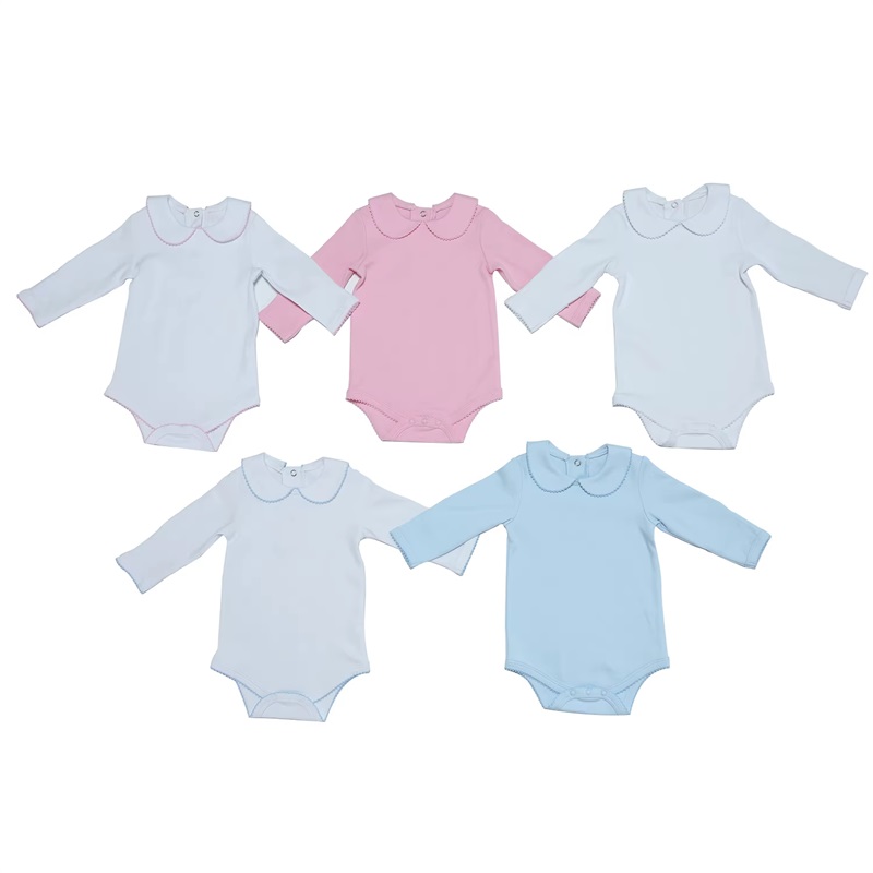 Vauvavaatteet Custom Picot Trim Vauva Onesie